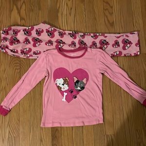 Leveret - Bulldog Fleece Pajama Set